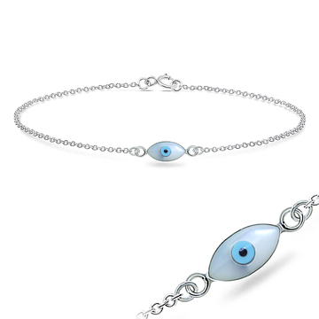 Big Evil Eye Silver Bracelet BRS-204